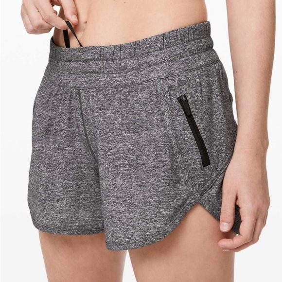 Lululemon Tracker Short 4" Heather Lux Multi Black - Picture 2 of 10